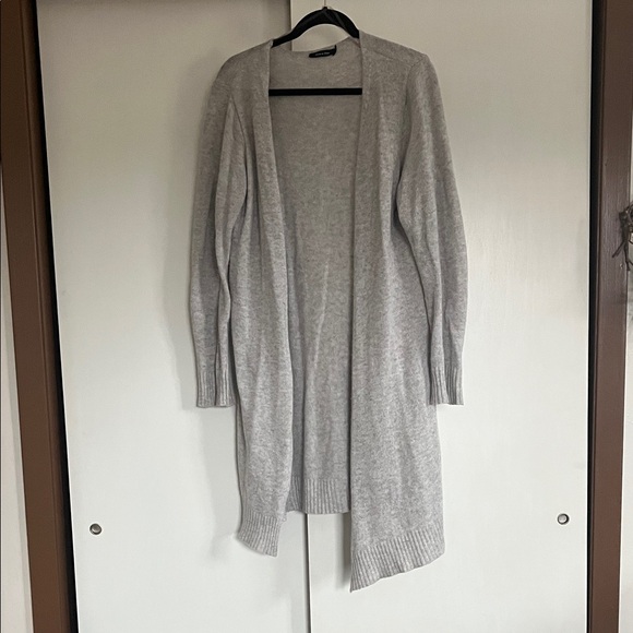 Doe & Rae Sweaters - Doe & Rae Light Gray Open Cardigan